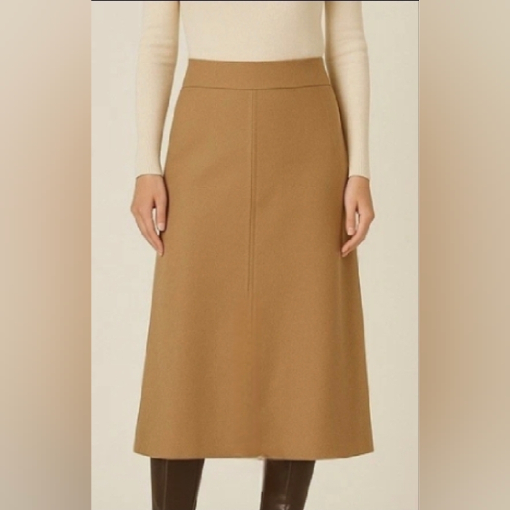 VINTAGE NEW  WOOL Harve Benard Modest GORGEOUS Classic GOLD COLOR SIZE 6 X-LONG